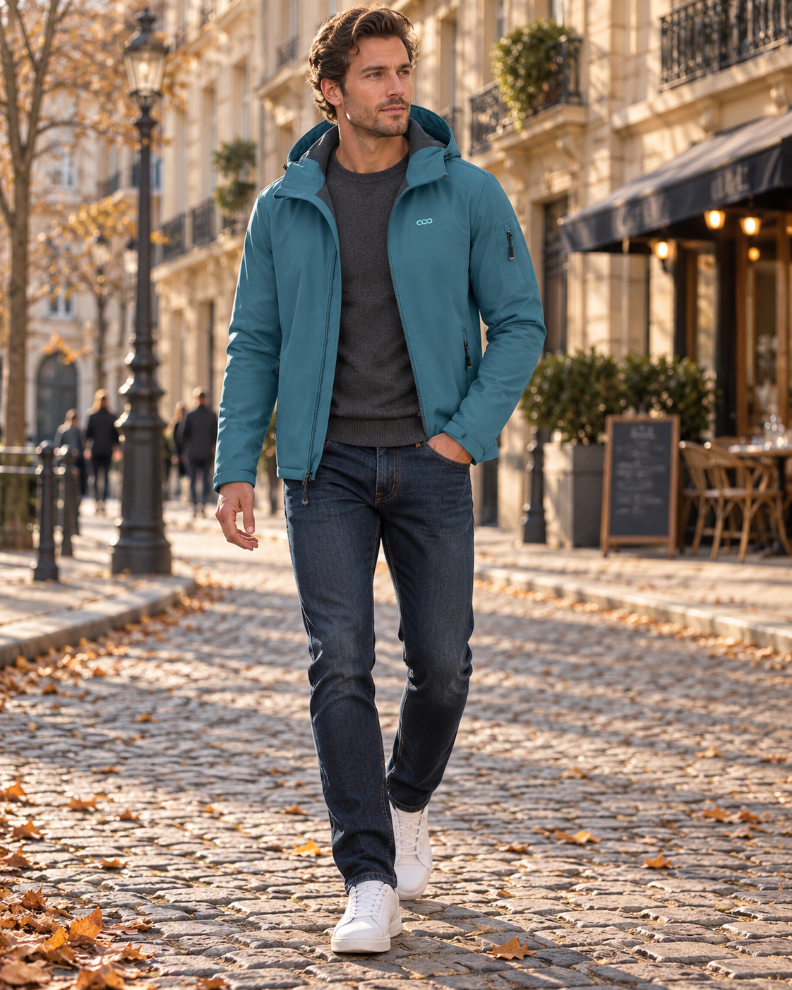 Matthew Men's Softshell Jacket – Waterproof, Fleece-Lined, Hood and Pockets