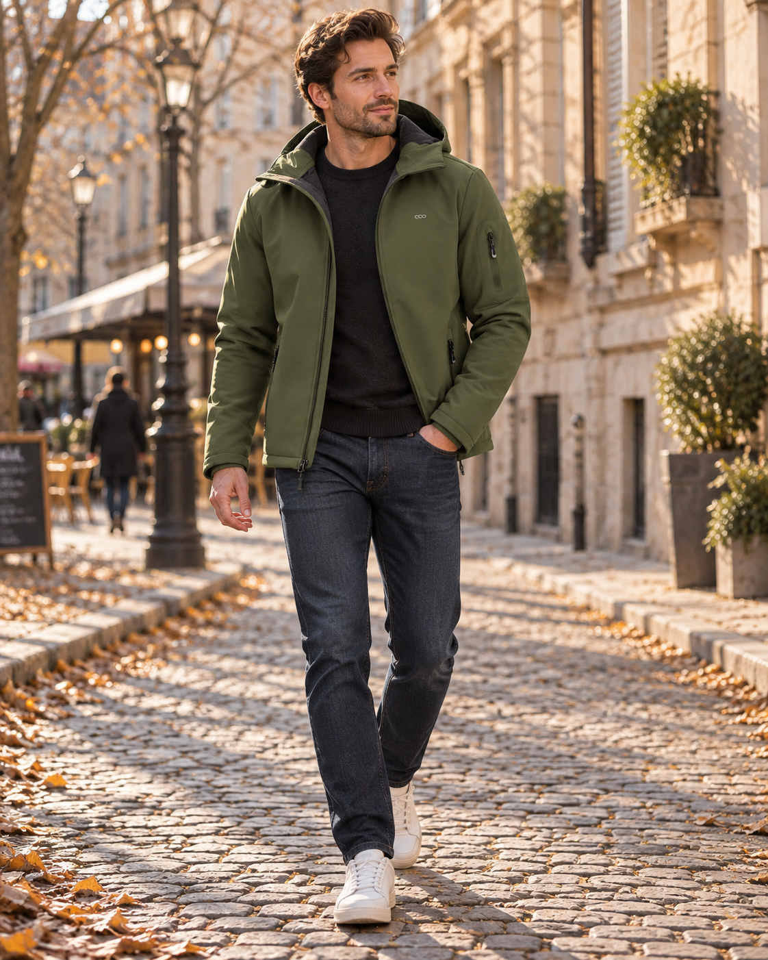Matthew Men's Softshell Jacket – Waterproof, Fleece-Lined, Hood and Pockets