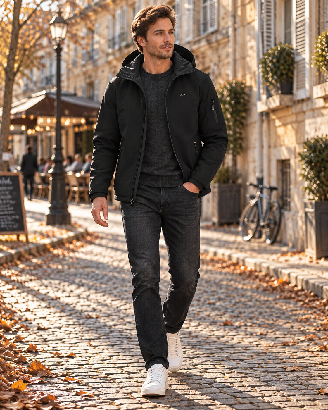 Matthew Men's Softshell Jacket – Waterproof, Fleece-Lined, Hood and Pockets