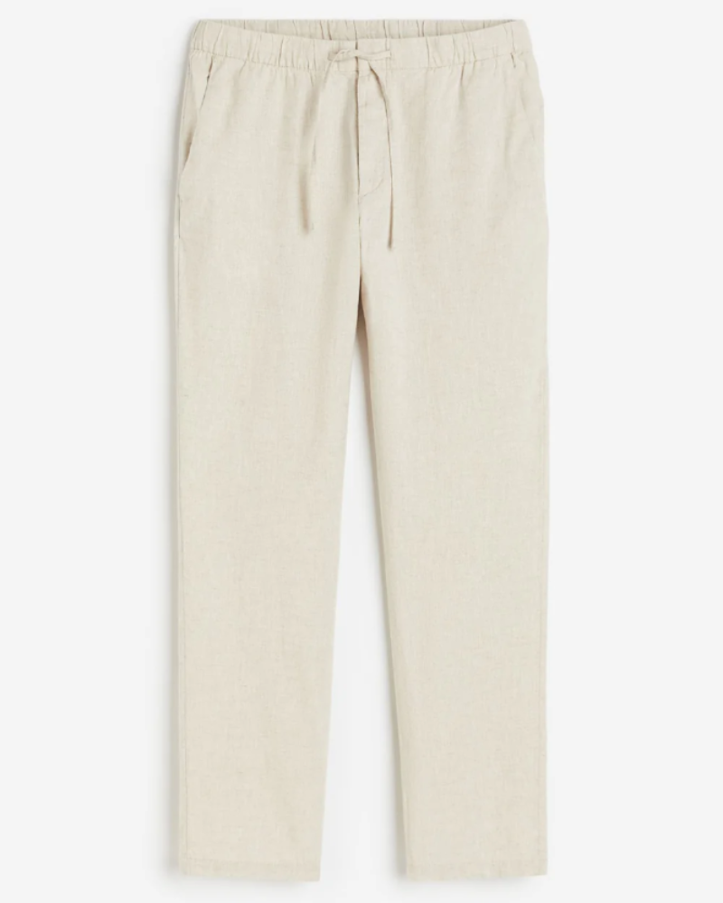 Pantaloni Preston da uomo – Pantaloni casual con vita elastica, taglio affusolato, stile casual elegante
