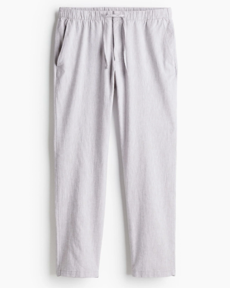 Pantaloni Preston da uomo – Pantaloni casual con vita elastica, taglio affusolato, stile casual elegante