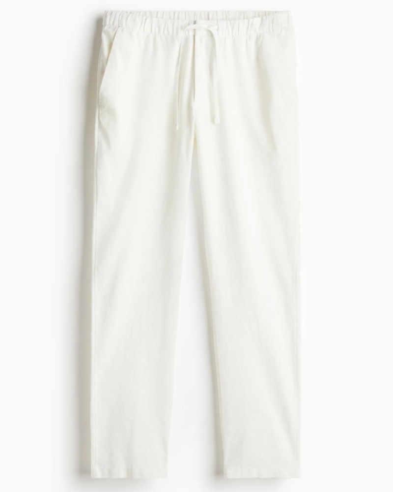 Pantaloni Preston da uomo – Pantaloni casual con vita elastica, taglio affusolato, stile casual elegante