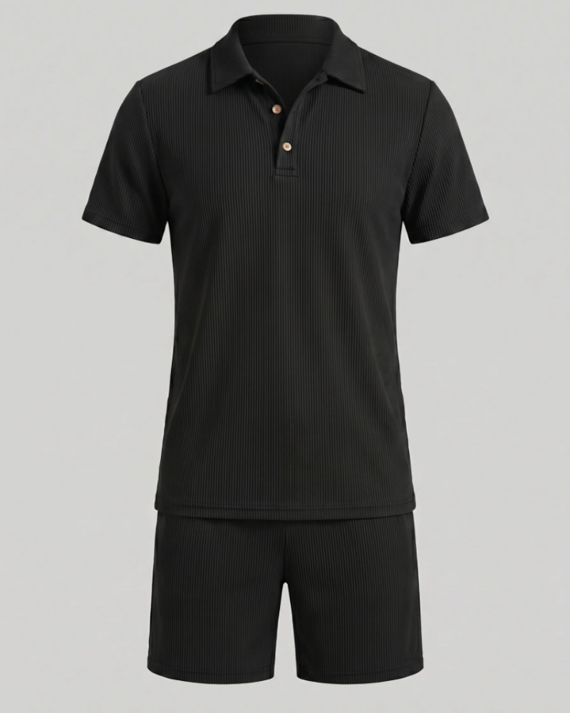 Sterling Men's Polo Set – 2-Piece Polo and Shorts Set, Slim Fit, Casual Style
