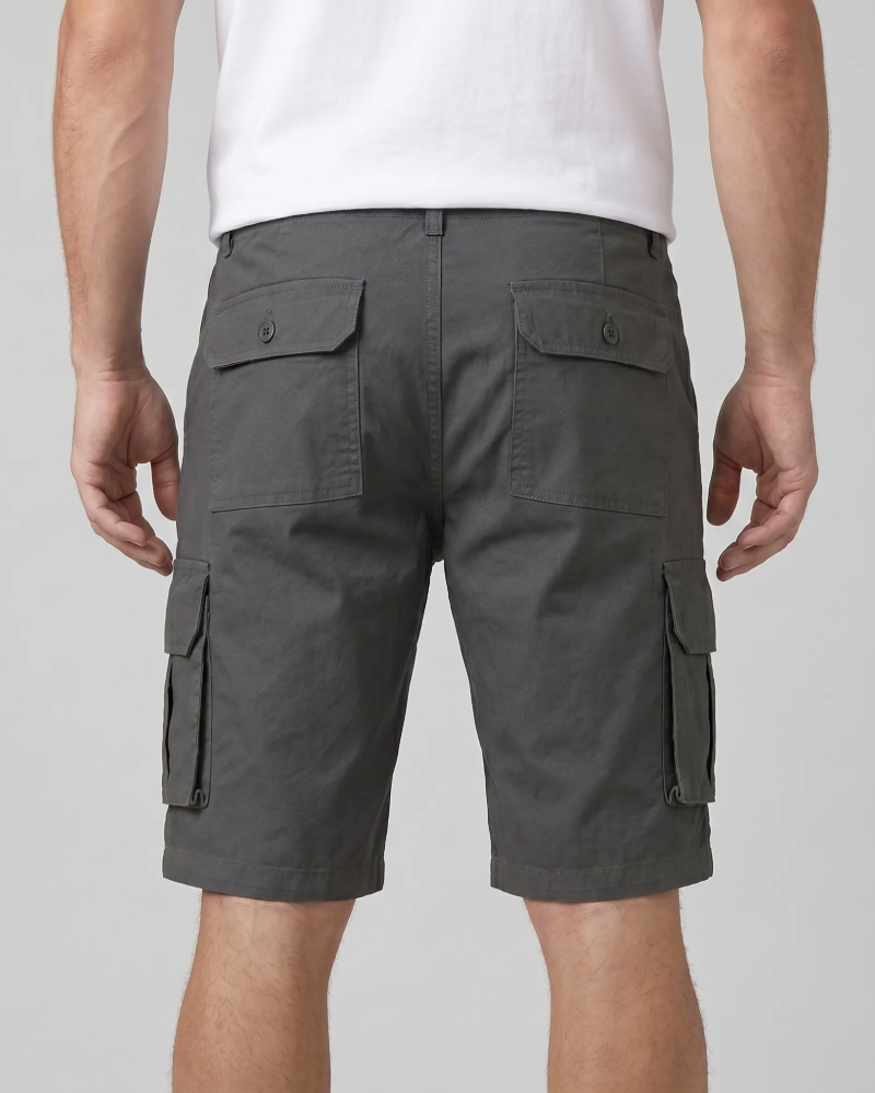 Declan Short Cargo Heren – Bermuda met Meerdere Zakjes, Ademend, Losse Pasvorm, Casual Stijl