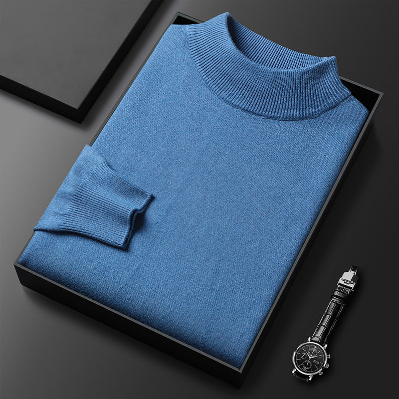 Ryan Pull Homme Hiver Col Mi-Montant – Maille Chaude et Style Élégant