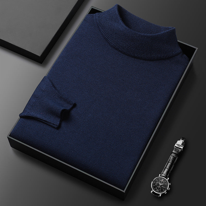 Ryan Pull Homme Hiver Col Mi-Montant – Maille Chaude et Style Élégant