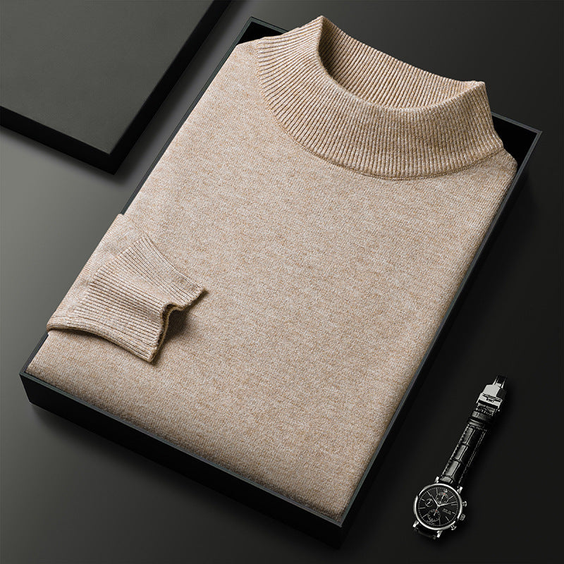 Ryan Pull Homme Hiver Col Mi-Montant – Maille Chaude et Style Élégant