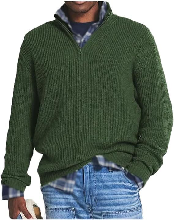Jérôme Herren Baumwollpullover – Bequemer & eleganter Sweatshirt mit Reißverschluss für jeden Tag