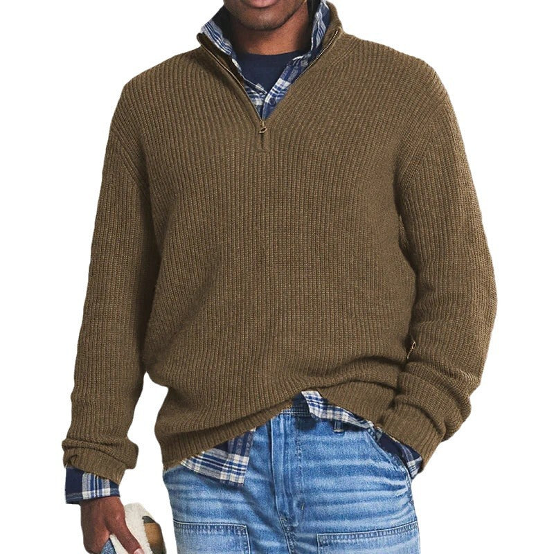 Jérôme Herren Baumwollpullover – Bequemer & eleganter Sweatshirt mit Reißverschluss für jeden Tag