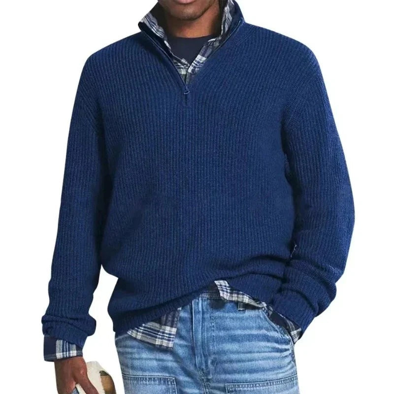 Jérôme Herren Baumwollpullover – Bequemer & eleganter Sweatshirt mit Reißverschluss für jeden Tag