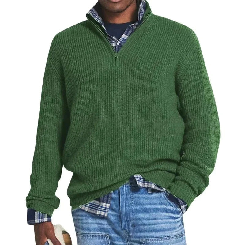 Jérôme Herren Baumwollpullover – Bequemer & eleganter Sweatshirt mit Reißverschluss für jeden Tag
