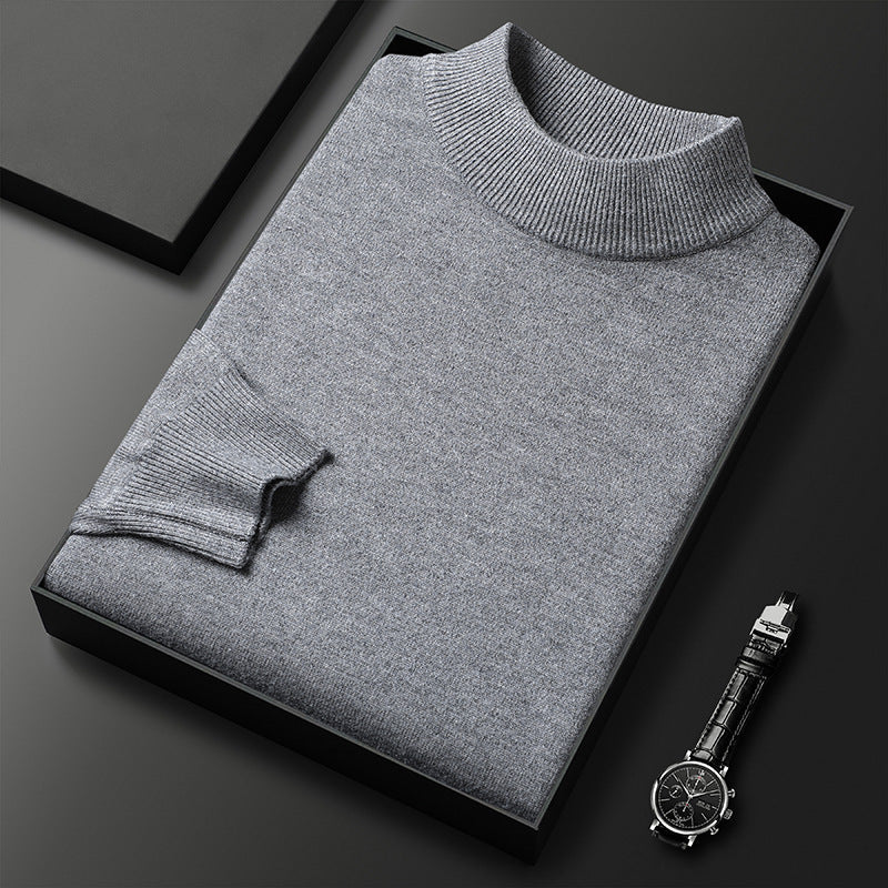 Ryan Pull Homme Hiver Col Mi-Montant – Maille Chaude et Style Élégant