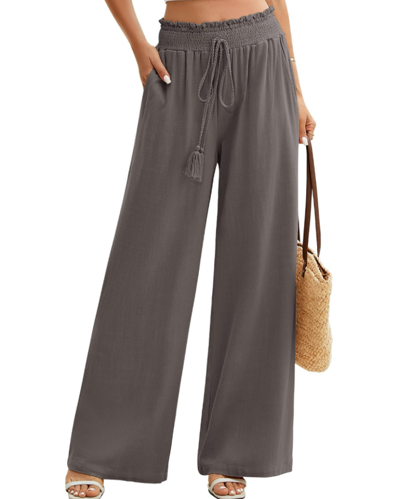 Bianca Damenhose Large aus Leinen – Hose aus Baumwoll-Leinen-Mischung mit Taschen