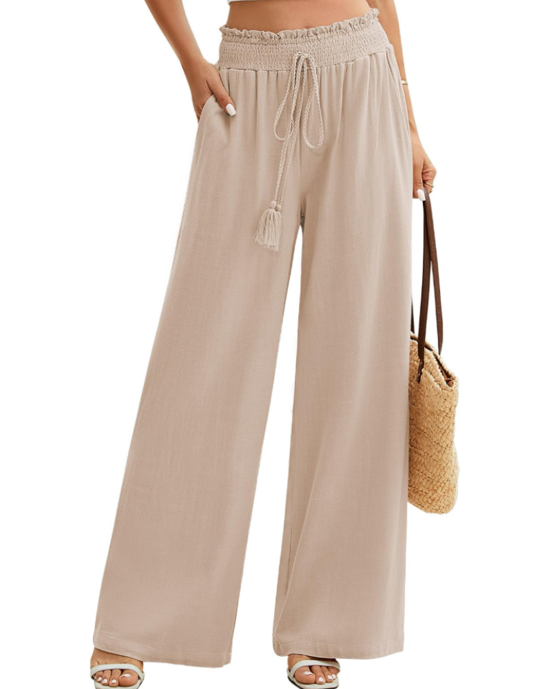 Bianca Damenhose Large aus Leinen – Hose aus Baumwoll-Leinen-Mischung mit Taschen