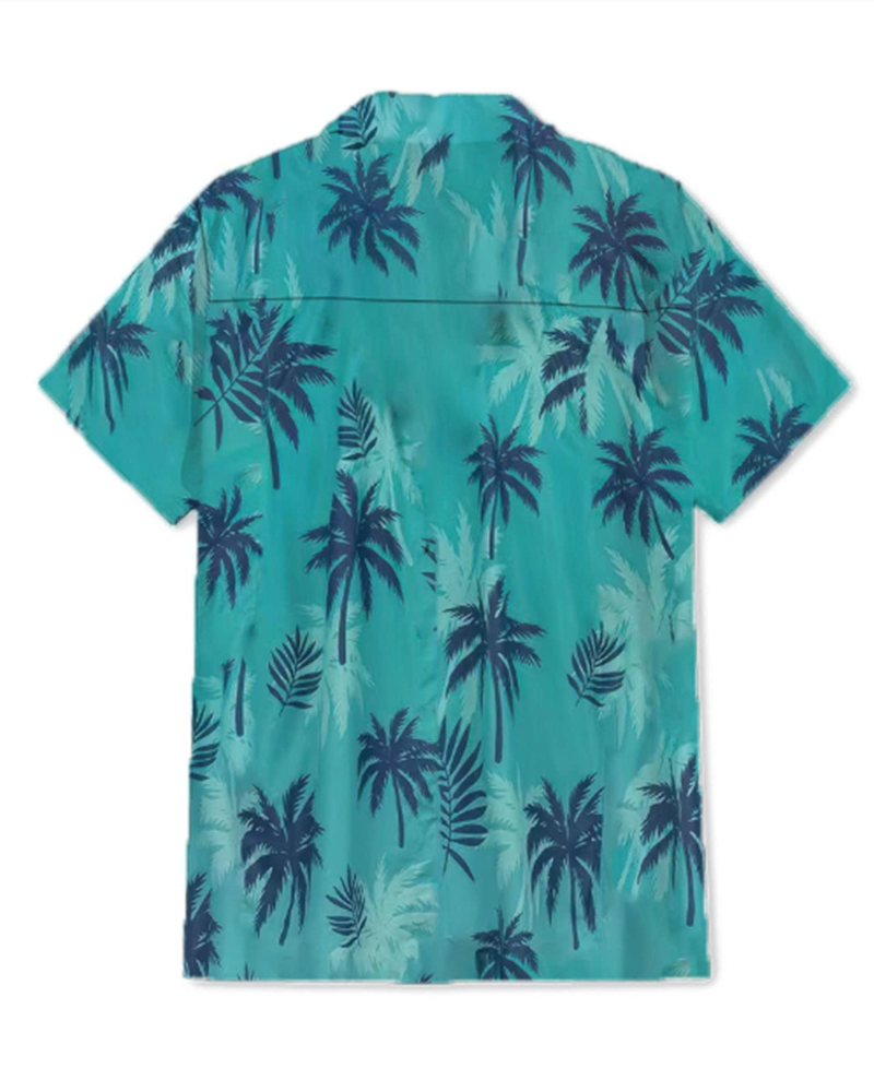 Ethan Herren-Hawaiihemd – Tropisches Kurzarmhemd mit Knöpfen