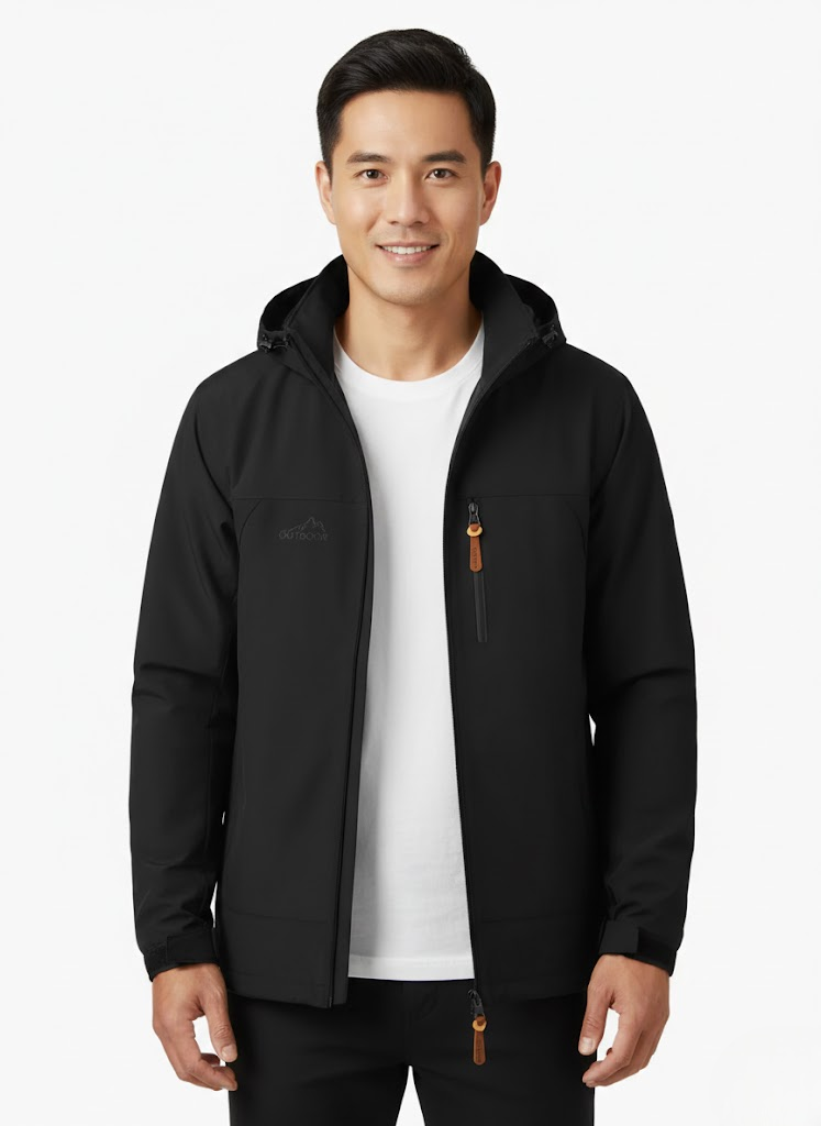 Μπουφάν outdoor ανδρικό Robert αδιάβροχο & ανεμοφράκτης – Αναπνέον και ελαφρύ για όλες τις εποχές