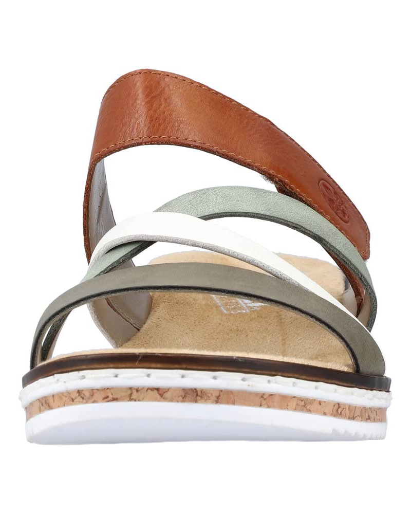 Elowyn Mules med Kilehæl til Kvinder – Slip-on Sandaler i Kunstlæder med Stødabsorberende Sål