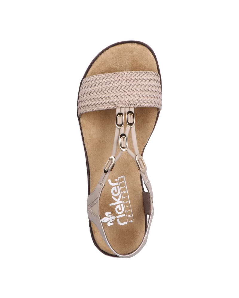 Teagan Keilsandaletten für Damen – Sandalen mit Riemchen aus Kunstleder und dämpfender Sohle