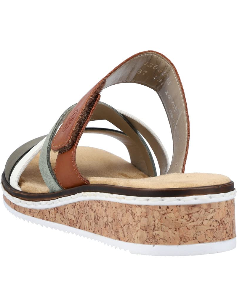 Elowyn Mules med Kilehæl til Kvinder – Slip-on Sandaler i Kunstlæder med Stødabsorberende Sål