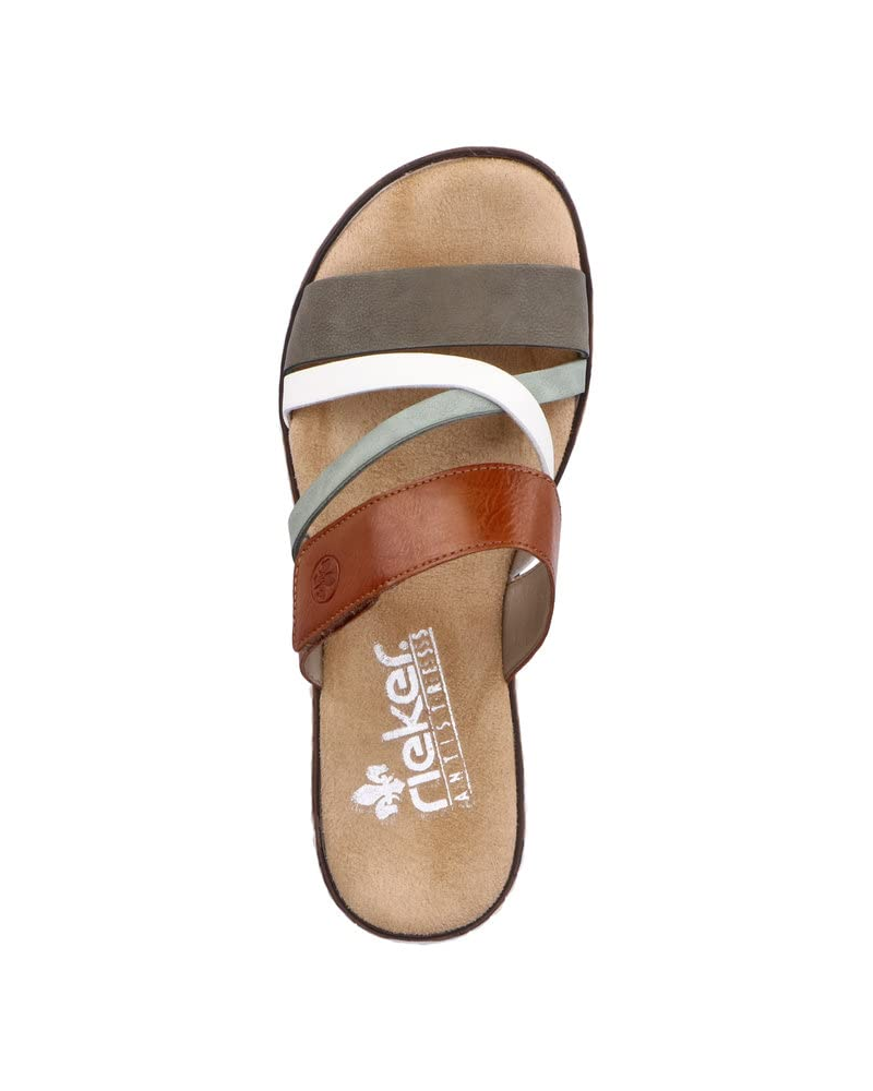 Elowyn Mules med Kilehæl til Kvinder – Slip-on Sandaler i Kunstlæder med Stødabsorberende Sål