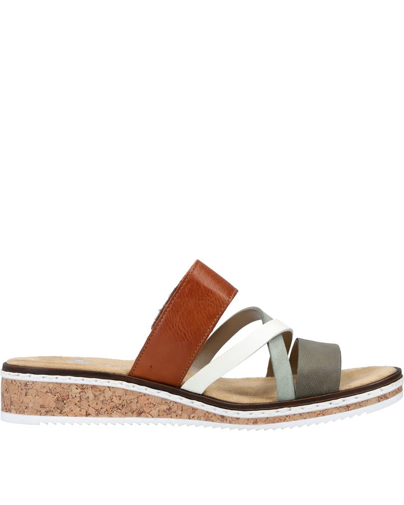 Elowyn Mules med Kilehæl til Kvinder – Slip-on Sandaler i Kunstlæder med Stødabsorberende Sål