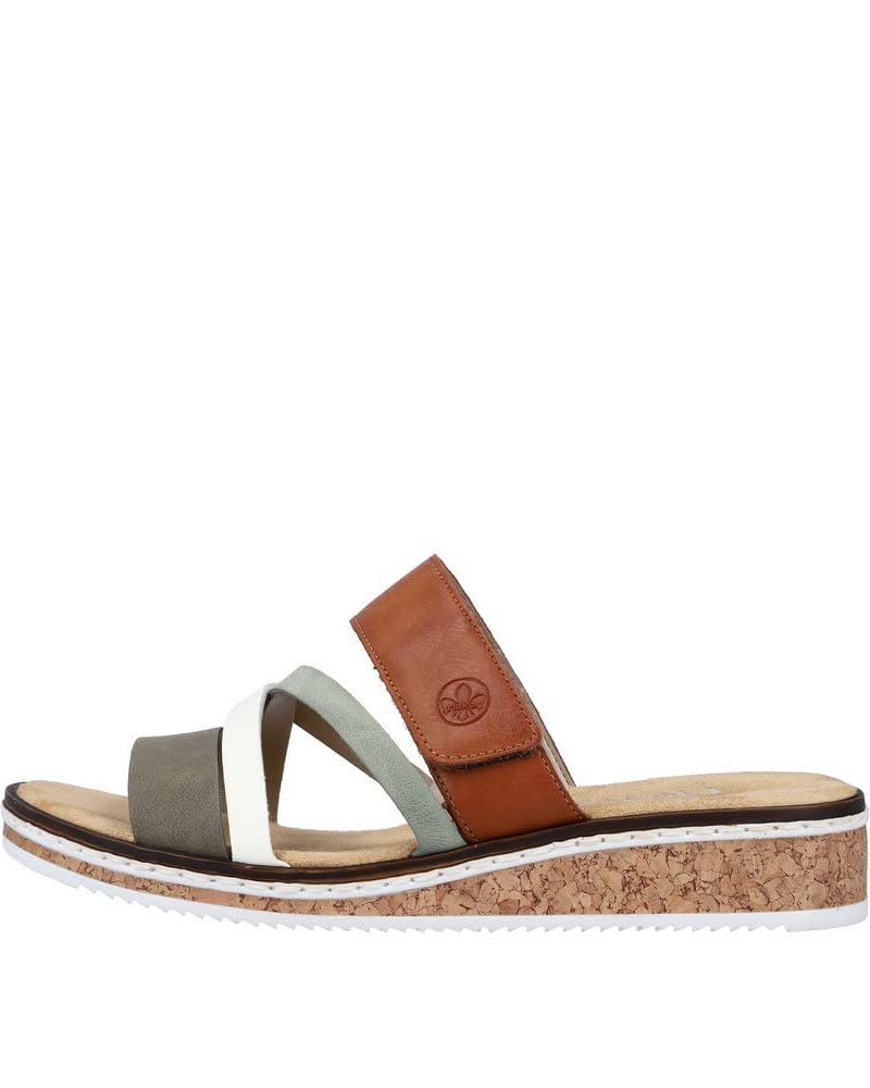 Elowyn Mules med Kilehæl til Kvinder – Slip-on Sandaler i Kunstlæder med Stødabsorberende Sål