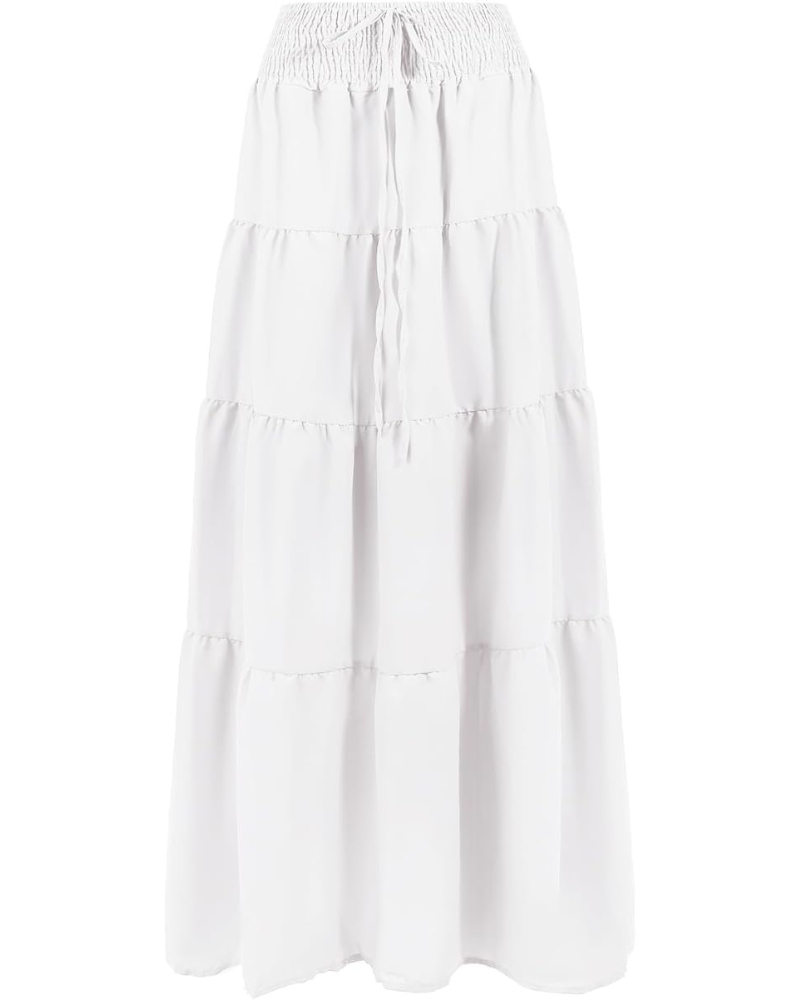 Zoe Jupe Maxi Damen 2-in-1 – Langer Chiffonrock oder Bustierkleid mit elastischem Bund