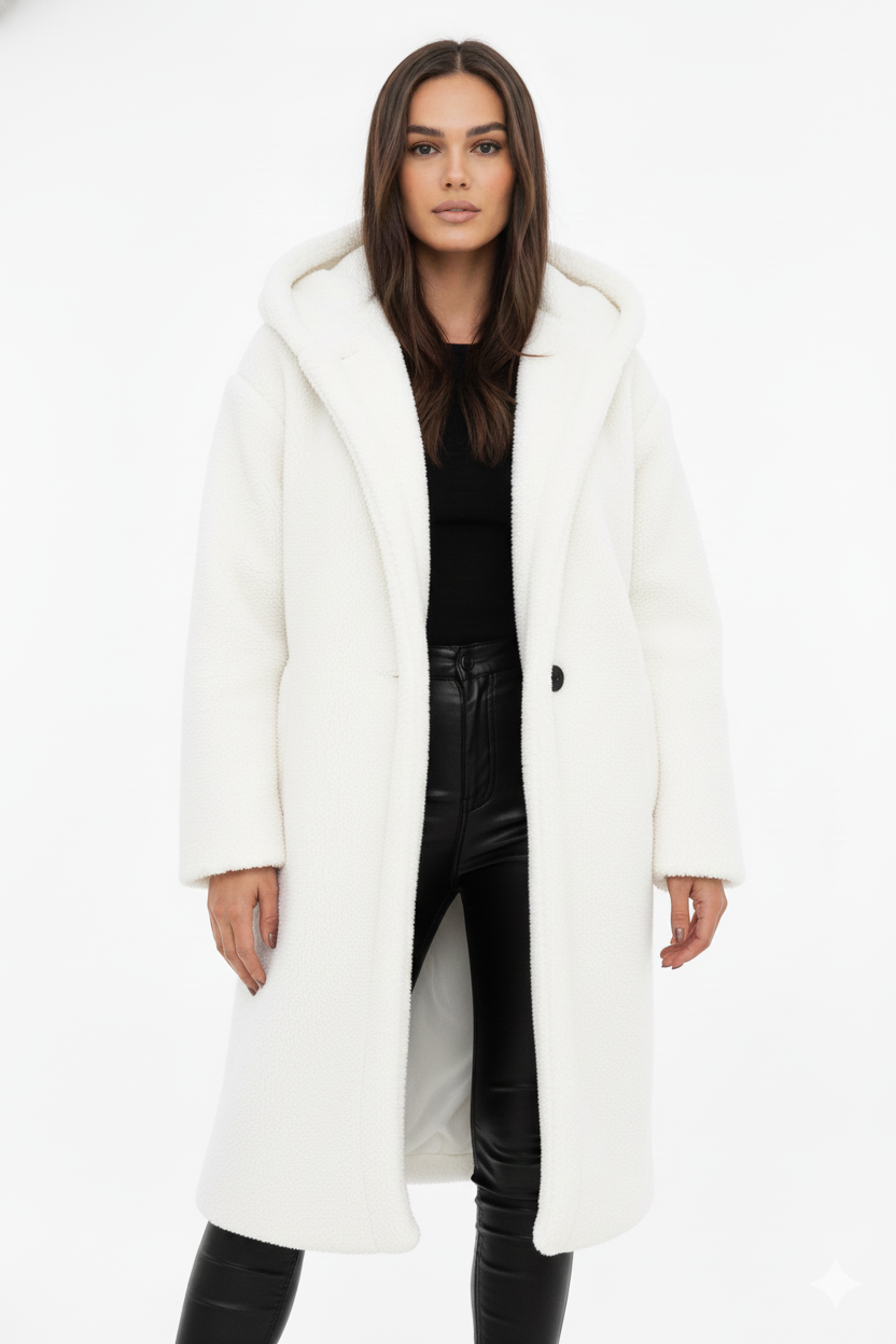 Palton Teddy Nelia pentru Femei – Jachetă Oversize Moale și Călduroasă pentru Ținute Elegante de Iarnă