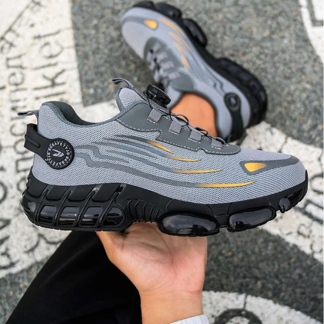 Knox Sapatos de Segurança para Homem – Biqueira Reforçada Fecho de Roda Sola Antiderrapante