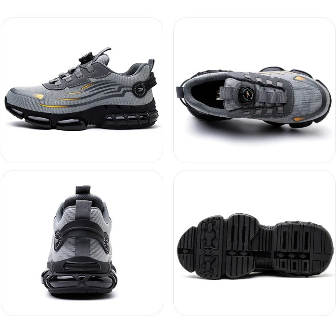 Knox Sapatos de Segurança para Homem – Biqueira Reforçada Fecho de Roda Sola Antiderrapante
