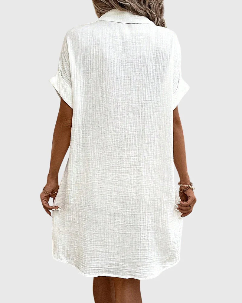 Vestido de Verão Campbell para Mulher – Vestido Fluido Leve em Tecido Respirável, Elegante e Casual