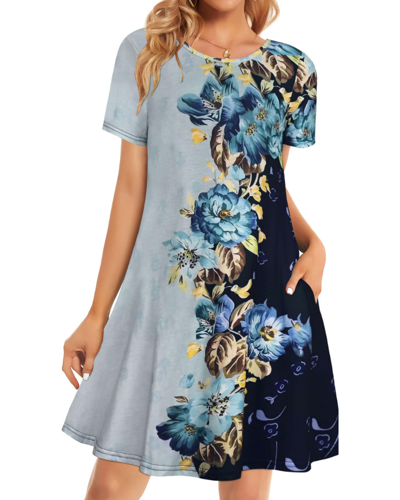 Φόρεμα Lucinda Robe T-Shirt Γυναικείο – Κοντό Ρουά Φόρεμα με Τσέπες