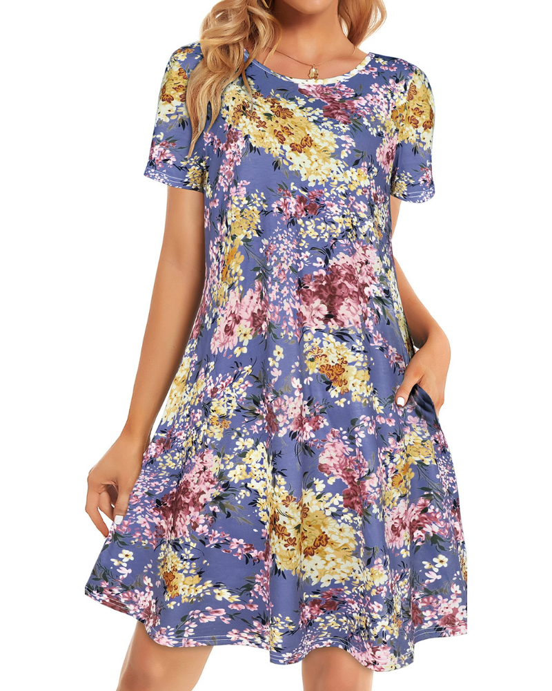 Φόρεμα Lucinda Robe T-Shirt Γυναικείο – Κοντό Ρουά Φόρεμα με Τσέπες