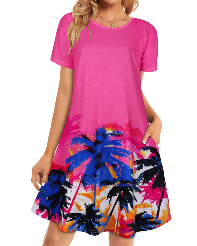 Φόρεμα Lucinda Robe T-Shirt Γυναικείο – Κοντό Ρουά Φόρεμα με Τσέπες