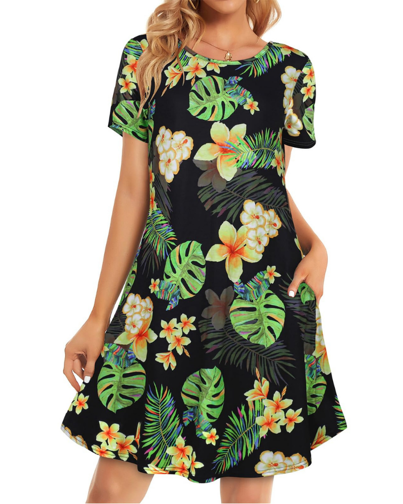 Φόρεμα Lucinda Robe T-Shirt Γυναικείο – Κοντό Ρουά Φόρεμα με Τσέπες