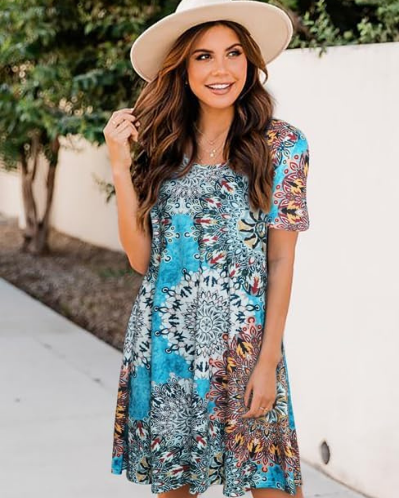Φόρεμα Lucinda Robe T-Shirt Γυναικείο – Κοντό Ρουά Φόρεμα με Τσέπες