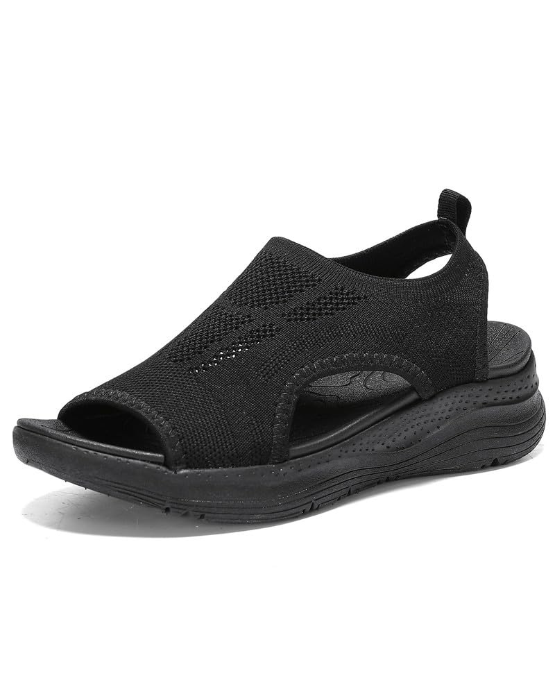 Γυναικεία σανδάλια Kinsley Slingback – Αναπνεύσιμα σανδάλια με πλεκτό υλικό και πλατφόρμα