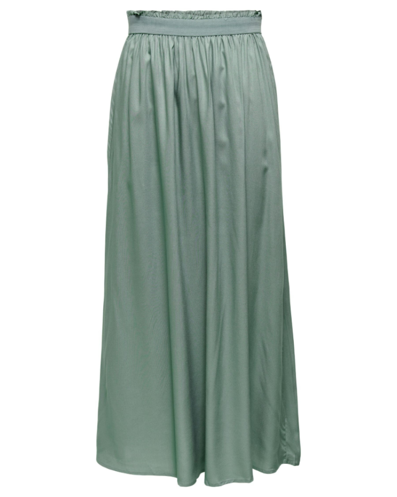 Isla Jupe Maxi Dames – Lange Geplooide Rok van Zachte Viscose in Elegante Stijl