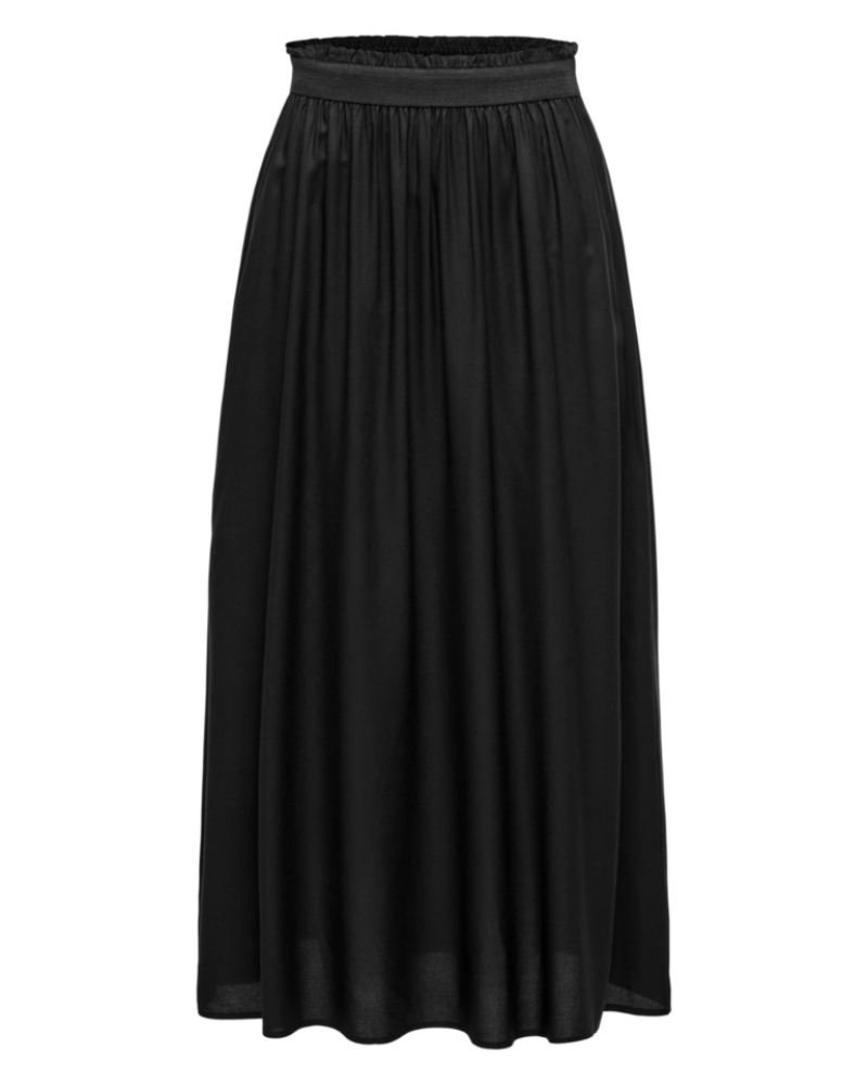 Isla Jupe Maxi Dames – Lange Geplooide Rok van Zachte Viscose in Elegante Stijl