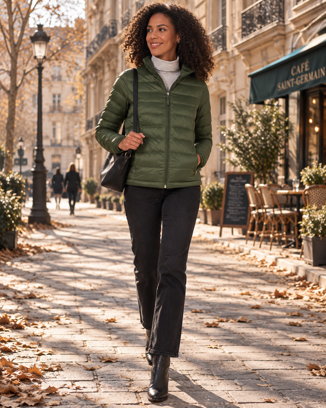 Lowella leichte Damen-Steppjacke – wasserabweisend, gesteppt, komprimierbar und mit Reißverschlusstaschen