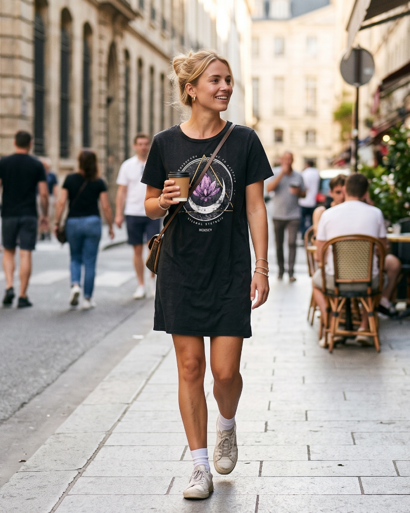 Eva Jersey-Kleid für Damen – Weiches und vielseitiges Freizeitkleid