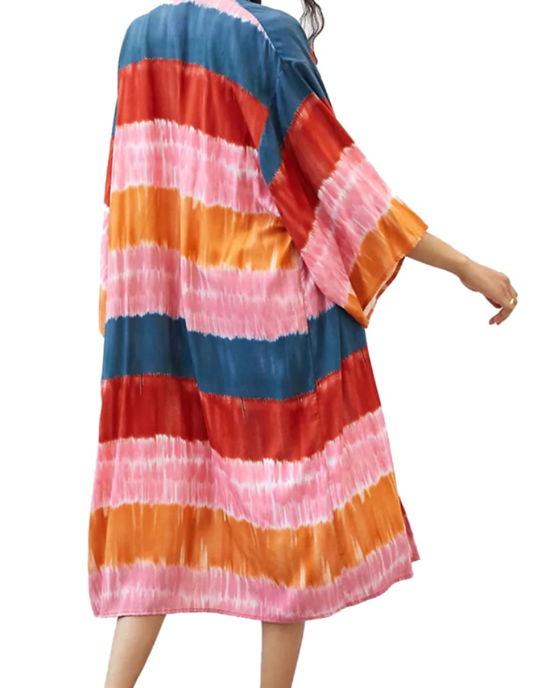 Kaftán Serena para mujer maxi – vestido largo bohemio ligero con cubre-bañador de playa
