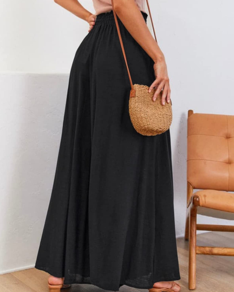 Γυναικείο Παντελόνι Claire Casual – Ψηλόμεσο Παντελόνι από Βισκόζη με Τσέπες