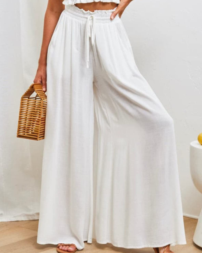 Γυναικείο Παντελόνι Claire Casual – Ψηλόμεσο Παντελόνι από Βισκόζη με Τσέπες