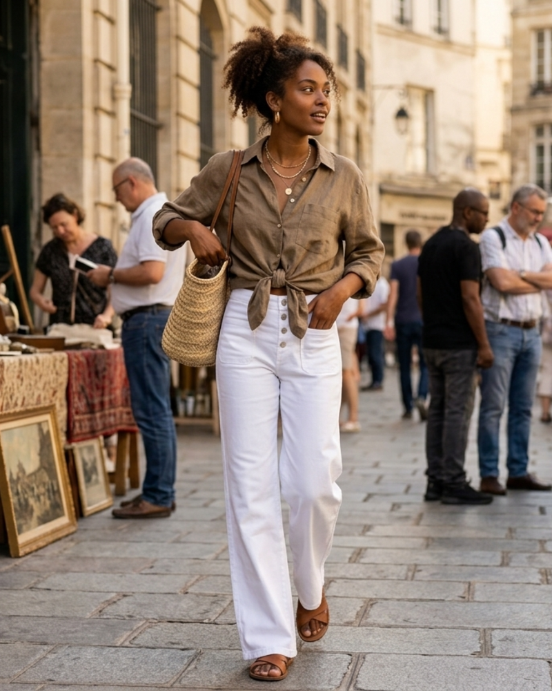 Isaline Jean Flare pro ženy – strečové džíny bootcut s vysokým pasem, vintage efektem oprání