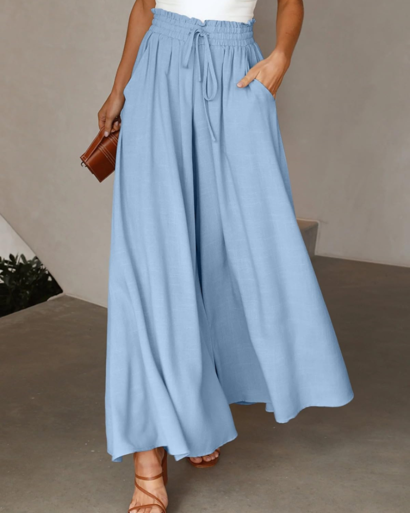 Γυναικείο Παντελόνι Claire Casual – Ψηλόμεσο Παντελόνι από Βισκόζη με Τσέπες