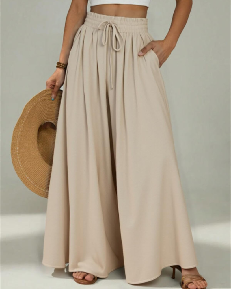 Γυναικείο Παντελόνι Claire Casual – Ψηλόμεσο Παντελόνι από Βισκόζη με Τσέπες