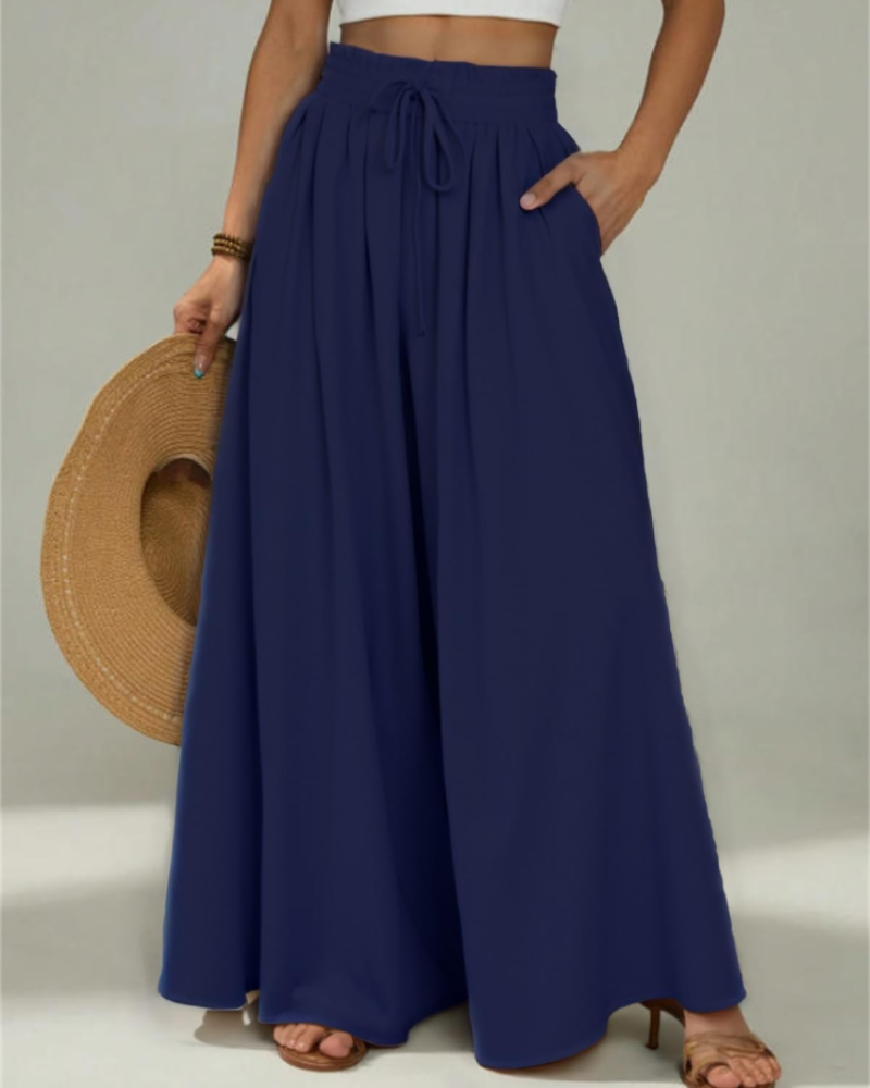 Γυναικείο Παντελόνι Claire Casual – Ψηλόμεσο Παντελόνι από Βισκόζη με Τσέπες