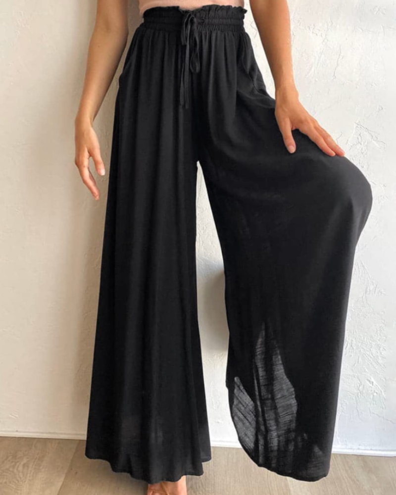 Γυναικείο Παντελόνι Claire Casual – Ψηλόμεσο Παντελόνι από Βισκόζη με Τσέπες