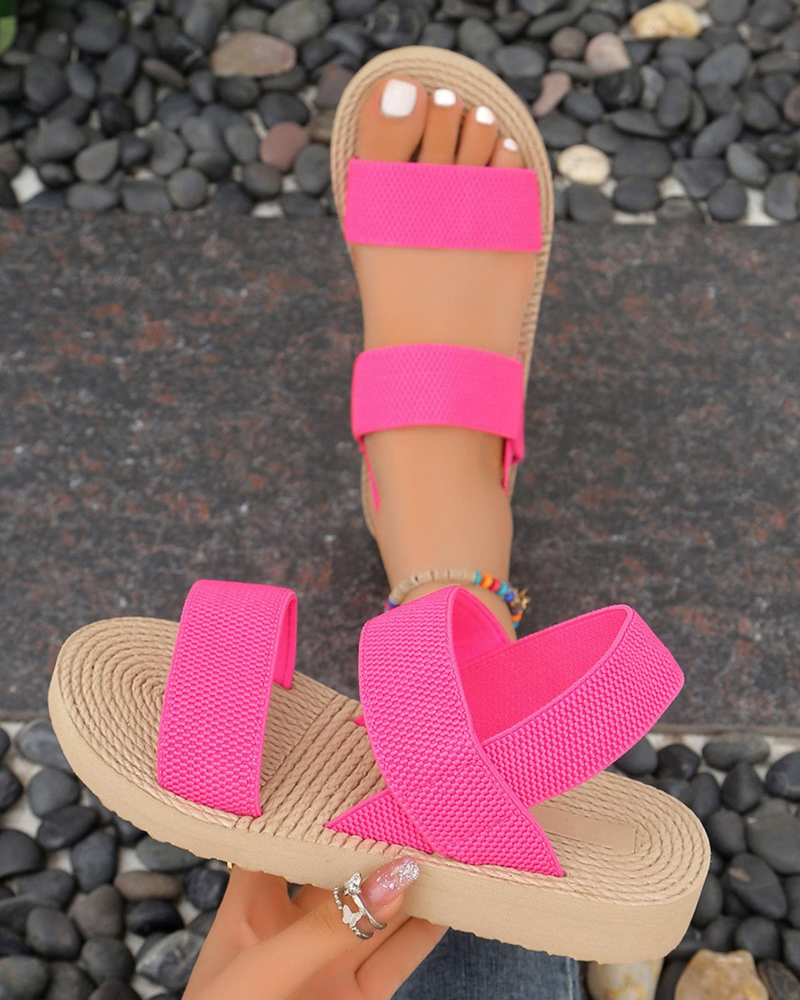 Juliet Keilsandaletten für Damen – Plateau-Sandalen aus atmungsaktivem Mesh